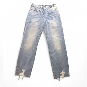NWT Hollister Light Blue Ultra High-Rise/ Crop vintage straight
